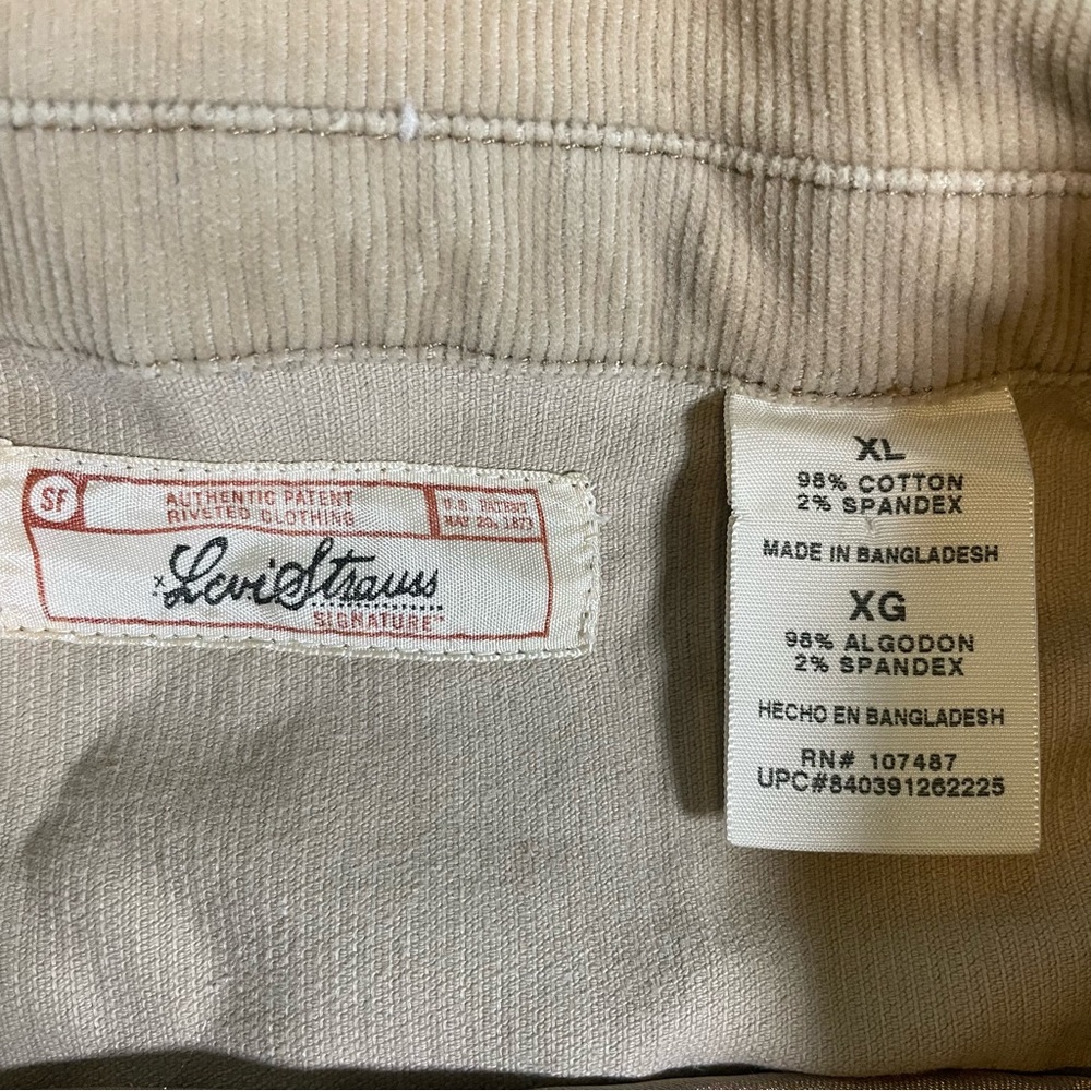 Vintage Levi Strauss Women's Corduroy Jacket Tan Blazer‎ Size XL Classic - Picture 3 of 8
